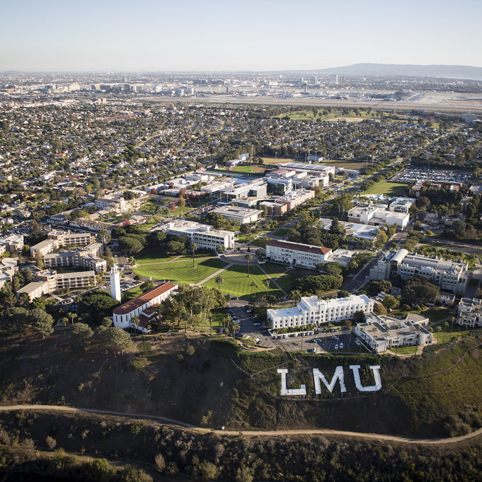 Aerial photo of Loyotal Marymount campus.